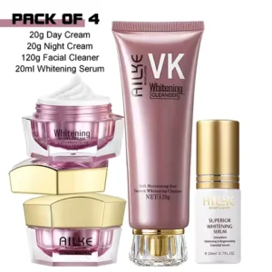 AILKE Lightening Anti-Wrinkle Face Cream, With Collagen, Hyaluronic Acid, Whitening Skin Care Women Facial Moisturizer Set
