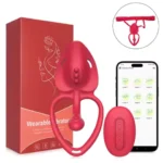 App Control Panty Wearable Vibrator Female 9 Vibration Penis Ring Clitoral G -spot Stimulator Adult Sex Toy for Couple,women,men