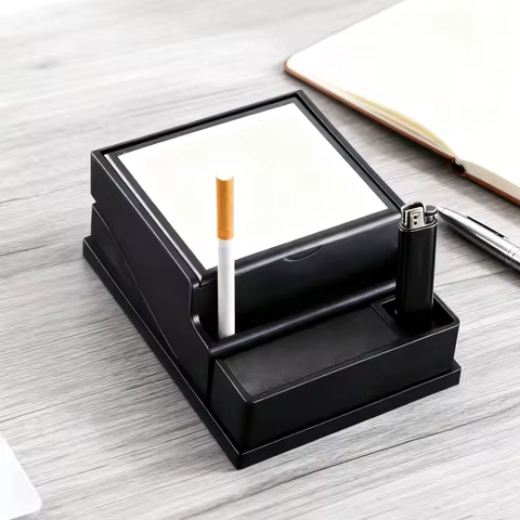 Automatic Tobacco Smoking Box Capacity 40 Pcs Normal Size with Lighter Compartment for Car/Office/Party