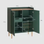 Bar Cabinet with Wine Racks, Wine Cabinet with Drawer and Adjustable Shelves, Liquor Cabinet, Sideboard Bar Cabinets for Home,