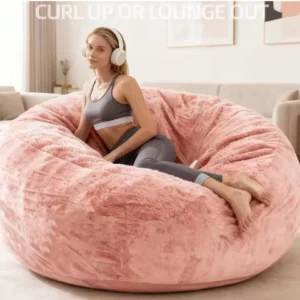 Big Bean Bag Chairs for Adults ï¼Bean Bag Chair with Filler Memory Foam Chair Super Soft Plush, Living Room Furniture, Suitable f