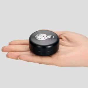 Black Aluminum Alloy Mini Tobacco Storage Personalized Custom LOGO Metal Herb Container Airtight Case PillCoin Earrings Box