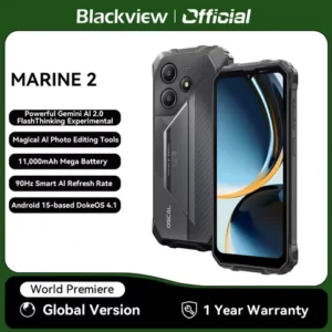 Blackview OSCAL Marine 2 Rugged Smartphone AI, 6.56'' HD+ Display, Unisoc T615, 8GB+128GB, 11000mAh, Android 15 Phone NFC