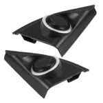 Car Door Panel Audio Horn Cover Tweeter Triple-Cornered Speaker Loudspeaker Cover Trim For Toyota Vios Yaris 2013-2019