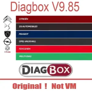 Cars diagnostic software Diagbox V9.85 work with PP2000 Le-xia3 For Peo-geot For Cit-roen Resets Adaptations Original install