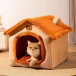 Cat House Semi-Enclosed Four-Season Universal Pet Nest Small Pet Shelter Washable Pet Supplies