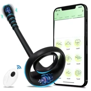 Cock Ring Vibrator Sex Toys APP Bluetooth Testicle Prostate Massage Anal Butt Plug Penis Ring Male Cocking for Men Adult Sex Toy