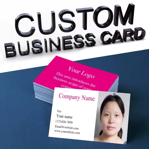 Custom Business Cards Thank You Cards with Personalized Logo Small Business Double Sided Printing Gift decoration card