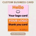 Custom Business Cards with Pictures Personalized Business Cards 50-500Pcs Thank You Cards for Wedding Invitations Postcards