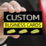 Customized business cards - Adopting the advanced matte finish, and customized thank-you cards are provided.