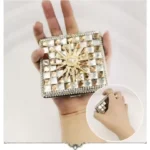 Diamond Cigarette Case Rhinestone Metal Cigarette Holder Double Side Clip Tobacco Case 20 Cigarettes Storage Box Creative Gift