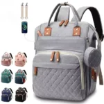 Diaper Bag Backpack Baby Bag, Baby Girl Boy Diaper Bag for Dad Mom with Pad, Travel Large Diaper Bags with Pacifier Case