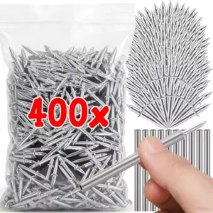 Double-Headed Invisible Seamless Nails Skirting Thread Nail with Sleeve Woodworking Fixator Screws Tool Hardware Fastener