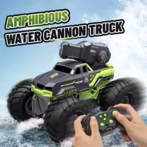 DWI DOWELLIN 2.4G water shooting remote control amphibious vehicle remote control waterproof stunt car toy children's gift