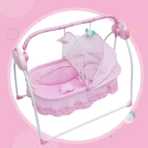 Electric Kids Crib Cradle Auto Swing Newborn Bassinet Sleep Bed Kids Bluetooth