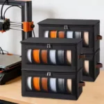 Filament Storage Box - 3D Printer Filament Storage Containers, 3D Printing Accessories Holder Rack for Home, Office Workshop