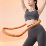 Fitness Circle Portable Exercise Ring Foldable Waist Shaping Soft Spring Circle Abdominal Exercise Ring Used for Aerobic Exercis