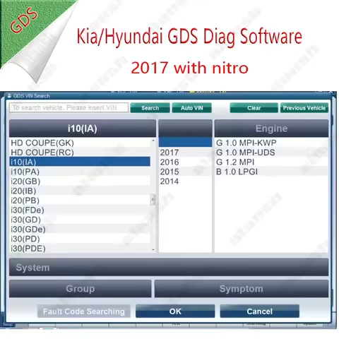 For Kia Hyundai GDS Diag Software VCI V2017 Works with All Diagnosis Computers with Nitro Obd for Gift