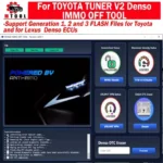 For TOYOTA TUNER V2 DENSO IMMO OFF Tool DTC OFF VMAX OFF Disable Immobilizer for GEN1 GEN2 GEN3 Flash Files for Toyota for Lexus