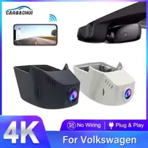 For Volkswagen VW Atlas Caddy Passat Tiguan Touran B6 B7 B8 Mk2 2017 2018 2019-2023 Hidden 4K 2160P Wifi Car Dvr Dash Cam Camera