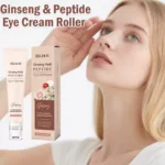 Ginseng Polypeptide Roller Eye Cream Anti-Aging Under Eye Treatment Reduce Wrinkles & Dark Circles Firming Brightening Eye Cream