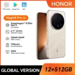 Global Version HONOR Magic8 Pro 12GB+512GB 5G AI Smartphone 6.71'' 120Hz OLED Display 200MP Cameras 7100mAh 100W SuperCharge NFC