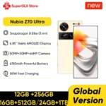 Global Version Nubia Z70 Ultra 5G Smartphone 6.85'' 144Hz AMOLED Display Snapdragon 8 Elite Processor NFC 16GB 512GB Fast Charge