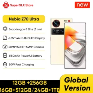 Global Version Nubia Z70 Ultra 5G Smartphone 6.85'' 144Hz AMOLED Display Snapdragon 8 Elite Processor NFC 16GB 512GB Fast Charge