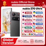 Global Version Nubia Z70 Ultra NX733J 5G Smartphone Snapdragon 8 Elite 6.85" 144Hz AMOLED Display 6150mAh 80W Fast Charge IP69