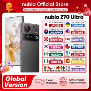 Global Version Nubia Z70 Ultra NX733J 5G Smartphone Snapdragon 8 Elite 6.85" 144Hz AMOLED Display 6150mAh 80W Fast Charge IP69