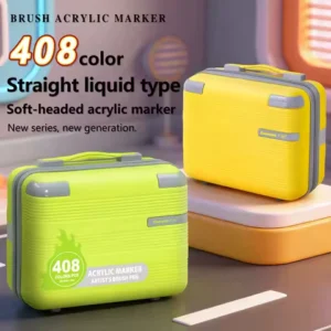 GN 360/408 Colors Direct-liquid Acrylic Paint Pens Brush Marker Pen for Rock Painting Stone Ceramic DIY Art Supplies Stationery