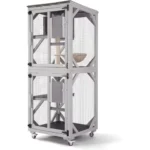 GUTINNEEN Catio Outdoor Cat Enclosure Mobile Cat House Indoor On Wheels with Scratch Post, Hammock, Resting Box, Platform, Tarp