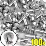 Hammer Drive Aluminum Alloy Expansion Rivets Metal Rivetnut Fasteners Expansion Nail Head Piercing Knock Rivet Nut Screw Kits