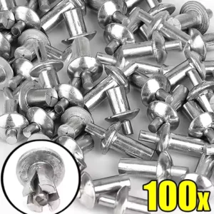 Hammer Drive Aluminum Alloy Expansion Rivets Metal Rivetnut Fasteners Expansion Nail Head Piercing Knock Rivet Nut Screw Kits