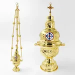 Hanging Orthodox Incense Burner with Bells Gold Swinging Catholic Church Supplies 26 Inch Chains with 24 Bell ÐÐ°Ð´Ð¸Ð»Ð¾ "ÐÑÐµÑÑ"