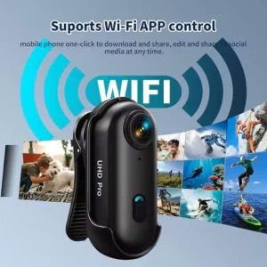 HD Action Camera Mini 4K WiFi Wireless Magnetic Portable POV Cam 1080P Portable Vlog Video Bodycam for Helmet Motorcycle Sports