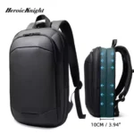 Heroic Knight Menâs Laptop Backpack 17 Inch Business Backpack Expandable Travel Backpack Waterproof USB Charging Office Mochila