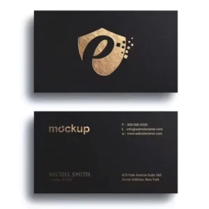 High-end Dusiness Card Customization 500g Dlack Card Paper Business Hot Stamping Free Design Business Card Custom Printing
