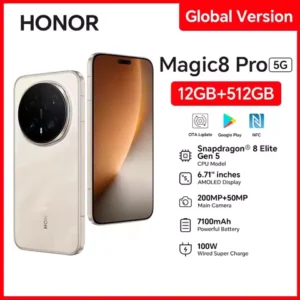 HONOR Magic8 Pro 12GB+512GB Global Version 5G Smartphone 6.71'' 120Hz OLED Display 200MP Cameras 7100mAh 100W SuperCharge