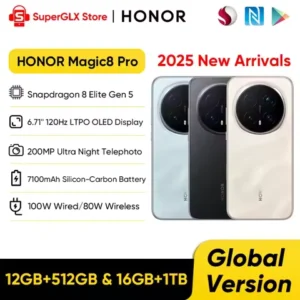 HONOR Magic8 Pro Global Version 5G Smartphone Magic 8 Pro Snapdragon 8 Elite Gen 5 6.71'' 120Hz OLED Display 100W Fast Charge