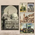 Islamic Classic Architecture Posters Mosque Religious Castle Modern Prints Canvas Painting Wall Pictures Home Living Room Decor