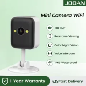JOOAN Wifi IP Camera Outdoor CCTV Surveillance Camera 5X Zoom Security Camera Motion Detect Two-way Audio HD Night Color Cam