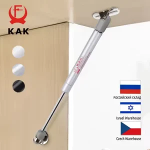 KAK 4 Pieces Soft Closing Cabinet Hinges 6kg to 10kg Bench Toy Box Lid Support Gas Strut Kitchen Cupboard Door Support Hardware