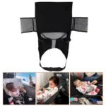 Kids Airplane Seat Extender Baby Pedals Bed Portable Breathable Flying Bed Travel Foot Rest Hammock With Side Pocket Sleep Crib