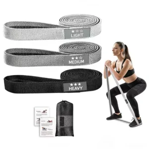Long Fabric Resistance Loop Band for Full Body Exercise, Fitness Loop Circle, Unisex Yoga Elastic Bands, Gym Assistance Bands