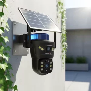 LS VISION 4G /WIFI Outdoor Solar Camera 8MP Dual Lens PIR Sim Card built in Night Vision Waterproof Security Camara Battery CCTV