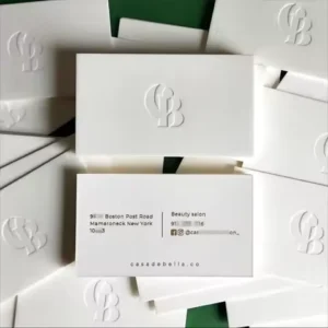 Luxury Customized Business Card with Embossed Logo - Premium Gift Card for After-Sales Wedding Invitations