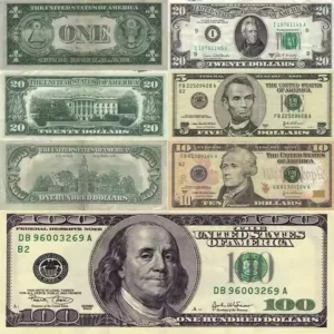 Luxury Golden Dollars Money Oil Painting on Canvas Wall Art Posters Prints Wall Pictures for Living Room Home Wall Cuadros Decor