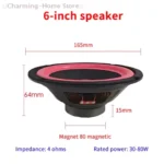 ãMã5/6/8/10 Inch Car Speakers HiFi Coaxial Subwoofer Music Full Range Frequency Car Stereo Speaker For Universal Car Home Audio