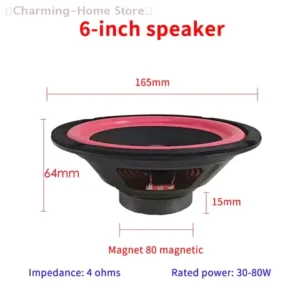ãMã5/6/8/10 Inch Car Speakers HiFi Coaxial Subwoofer Music Full Range Frequency Car Stereo Speaker For Universal Car Home Audio